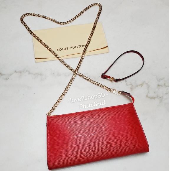 Louis Vuitton Handbags - Vintage Louis Vuitton Red Epi Pochette